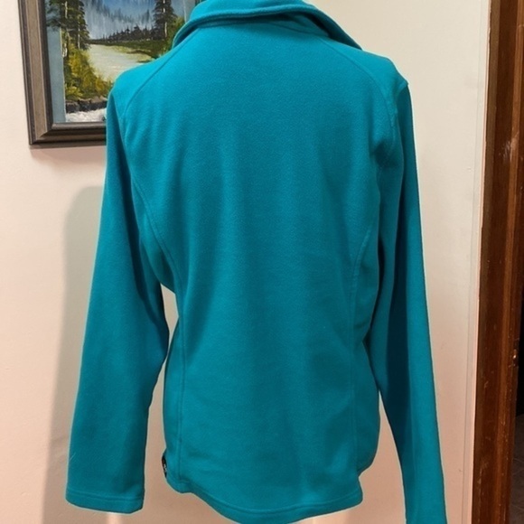 Lands’ End teal green lightweight 1/2 zip layering Polarfleece layering … - Picture 5 of 8